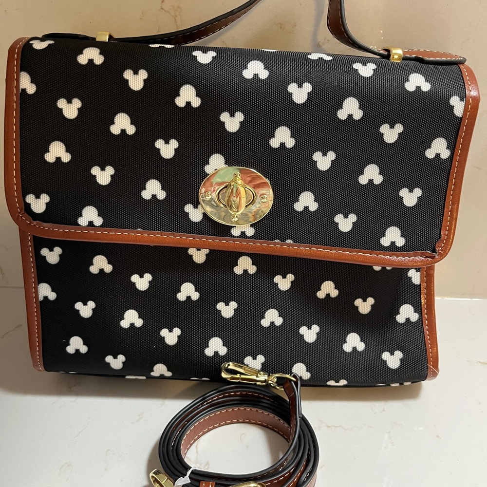 Black and White Patterned Women's Bag